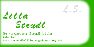 lilla strudl business card